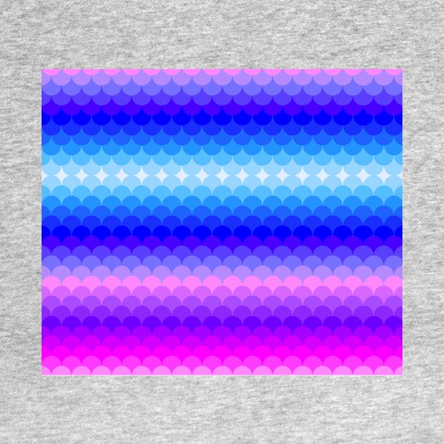 Pink Purple Blue Gradient Scales by saradaboru